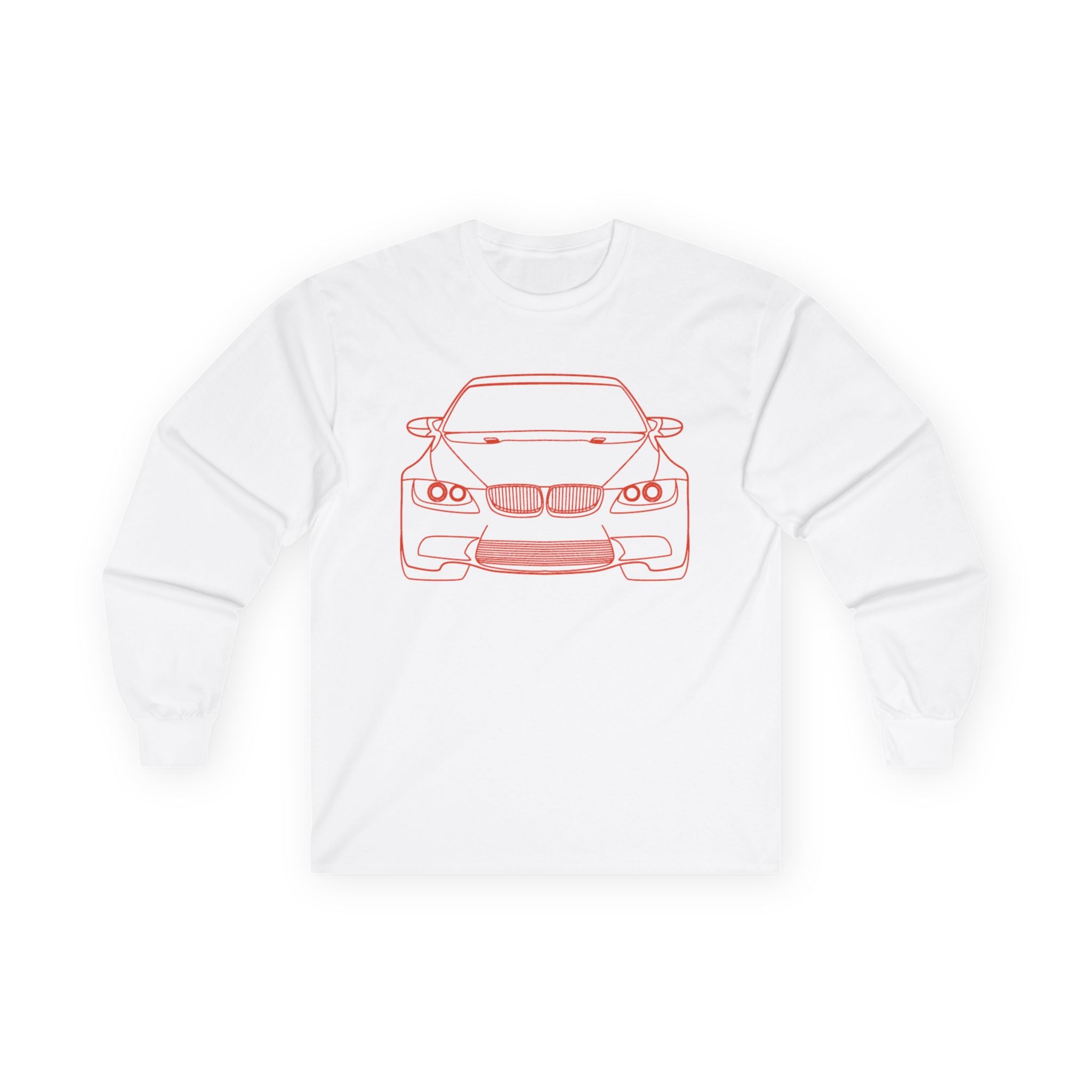 Car Enthusiast Long Sleeve Tee with Auto Graphics