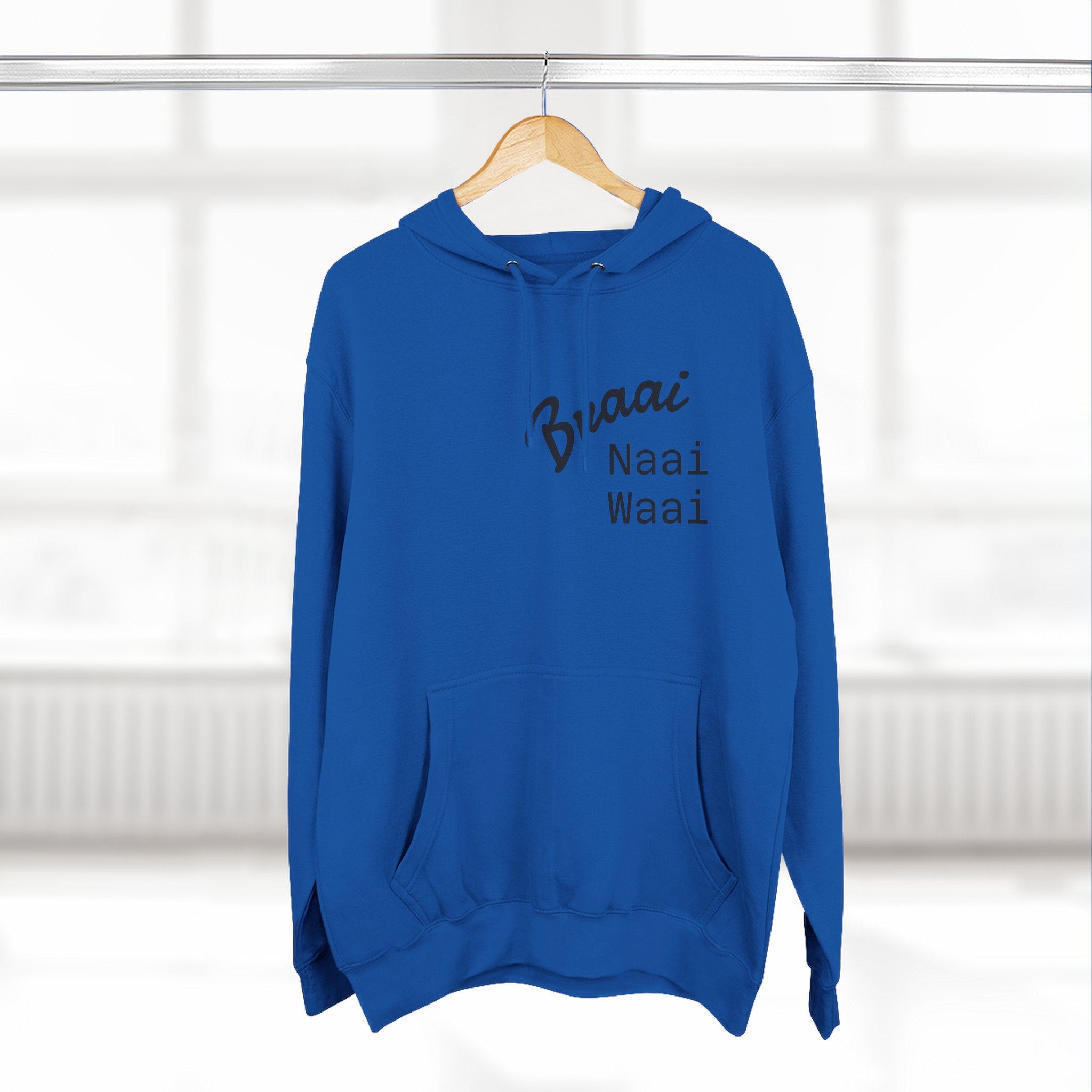 Braai Naai Waai Hoodie — 'Sorry né' Casual Fleece Pullover