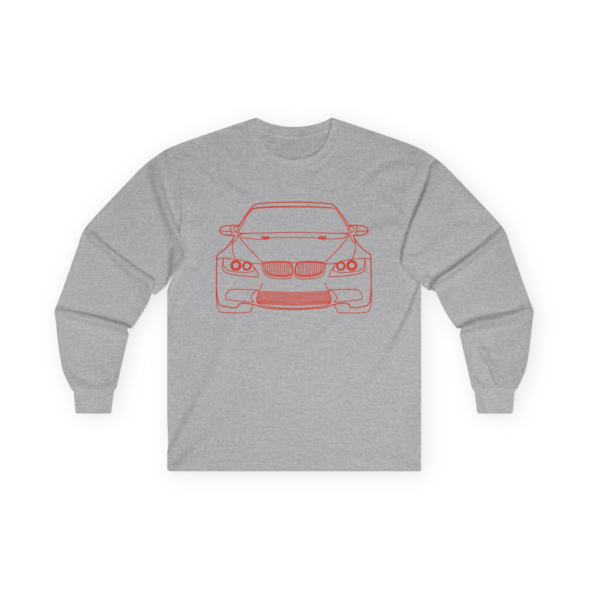 Car Enthusiast Long Sleeve Tee with Auto Graphics