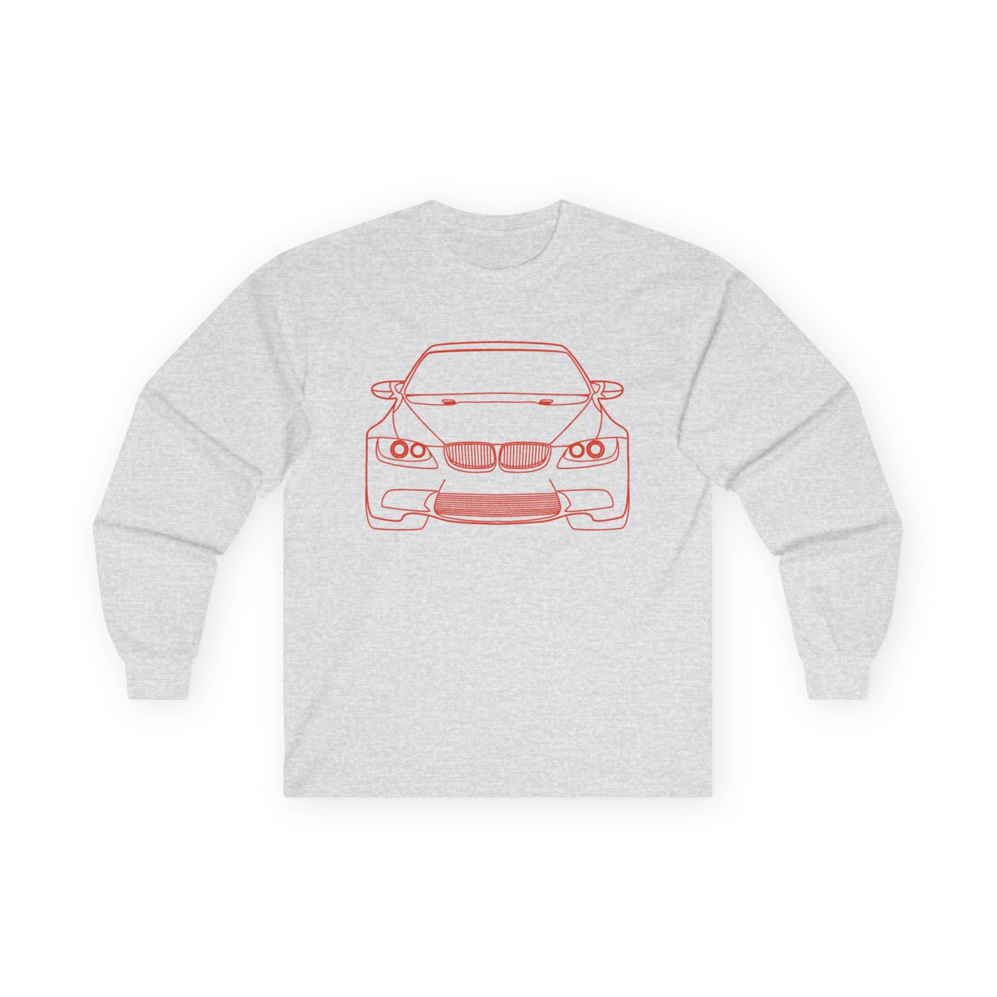 Car Enthusiast Long Sleeve Tee with Auto Graphics