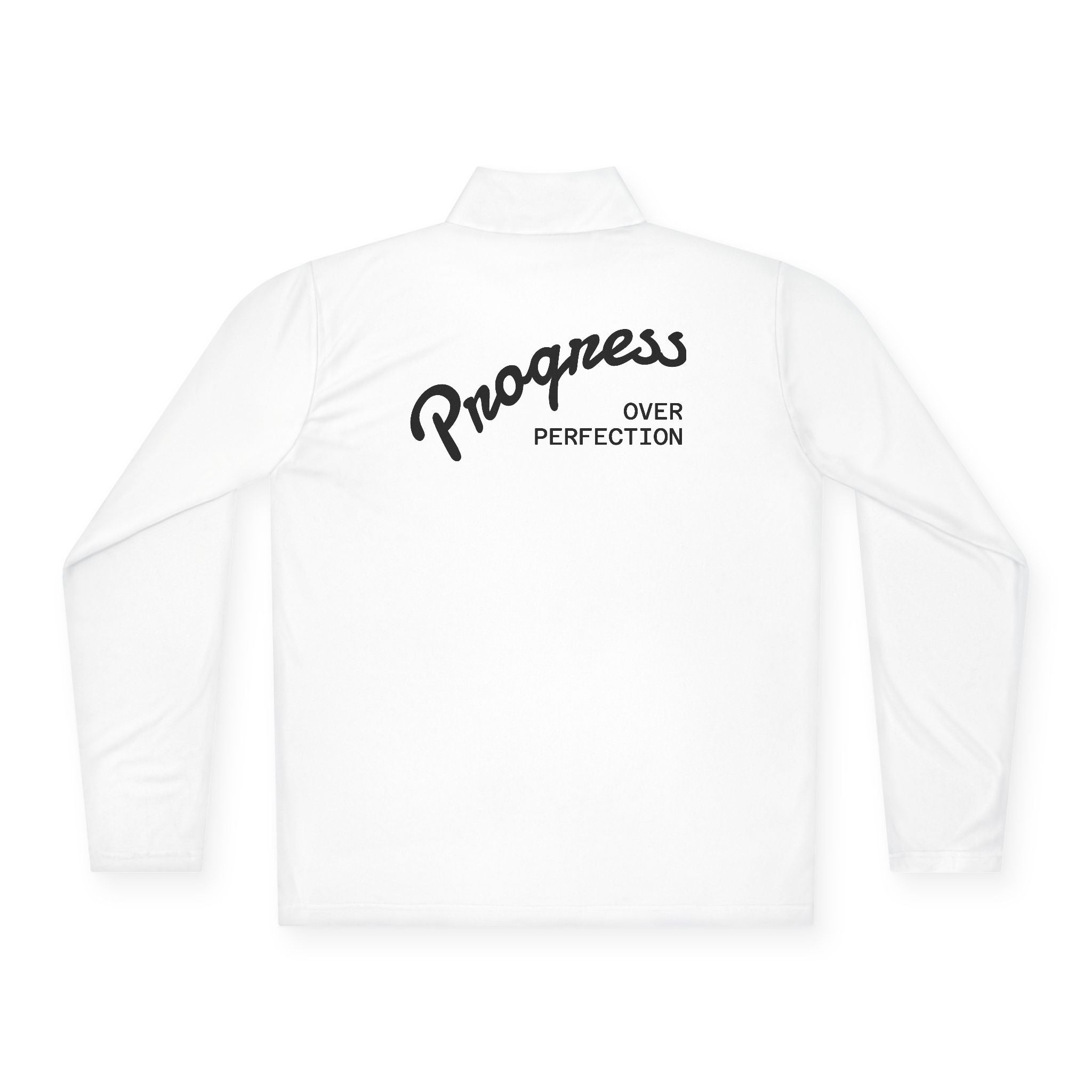Motivational Unisex Quarter-Zip Pullover - Sarcasm & Progress Over Perfection