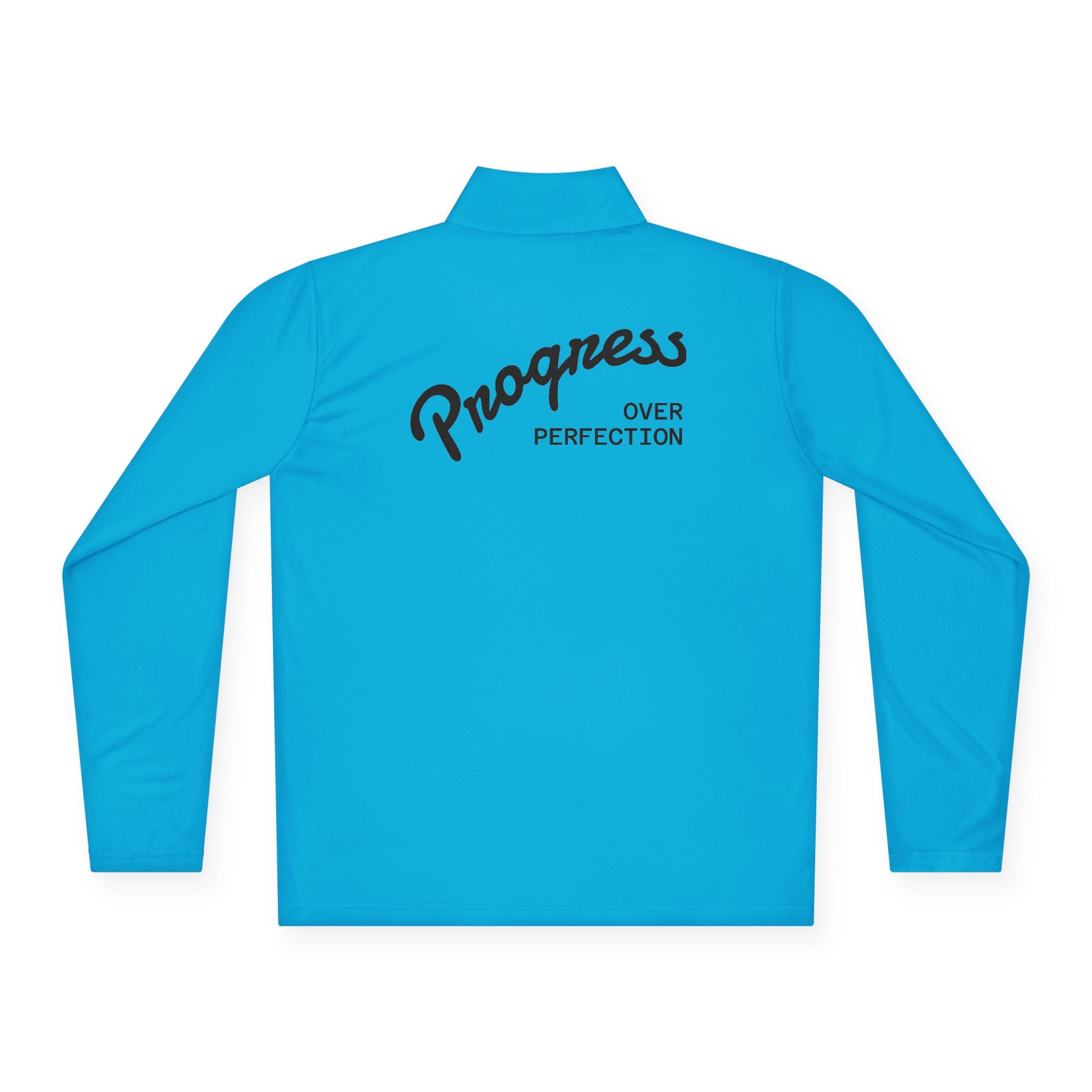 Motivational Unisex Quarter-Zip Pullover - Sarcasm & Progress Over Perfection