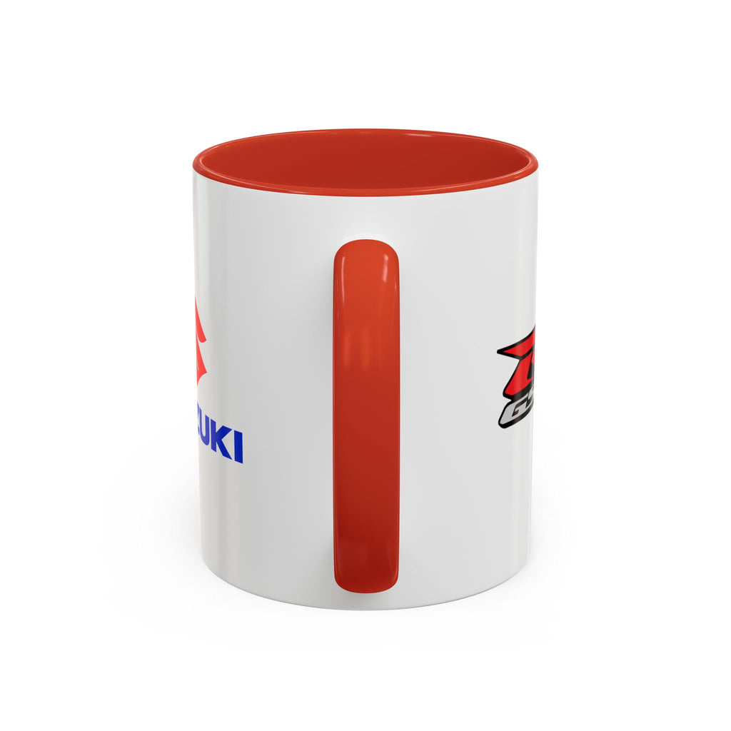 Suzuki GSXR Logo Accent Coffee Mug - 11 & 15oz Ceramic Drinkware