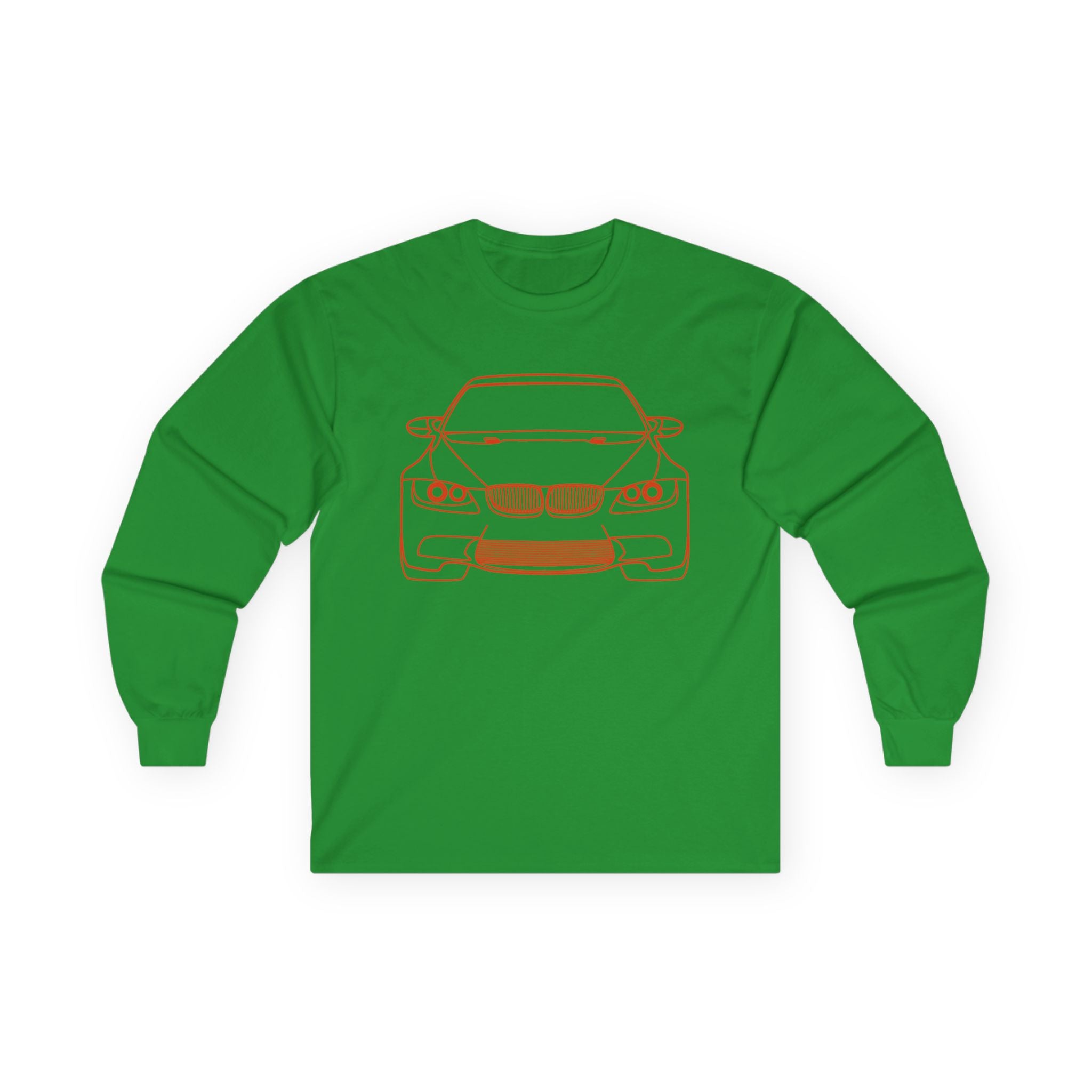 Car Enthusiast Long Sleeve Tee with Auto Graphics