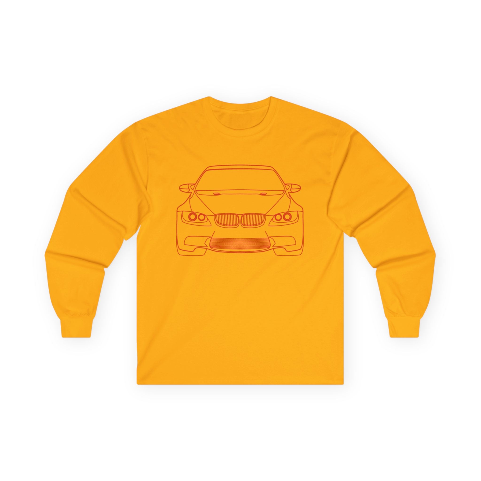 Car Enthusiast Long Sleeve Tee with Auto Graphics
