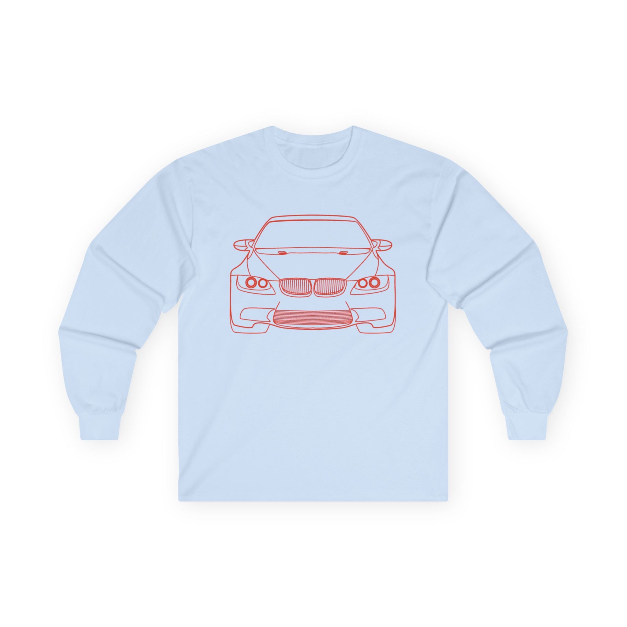 Car Enthusiast Long Sleeve Tee with Auto Graphics