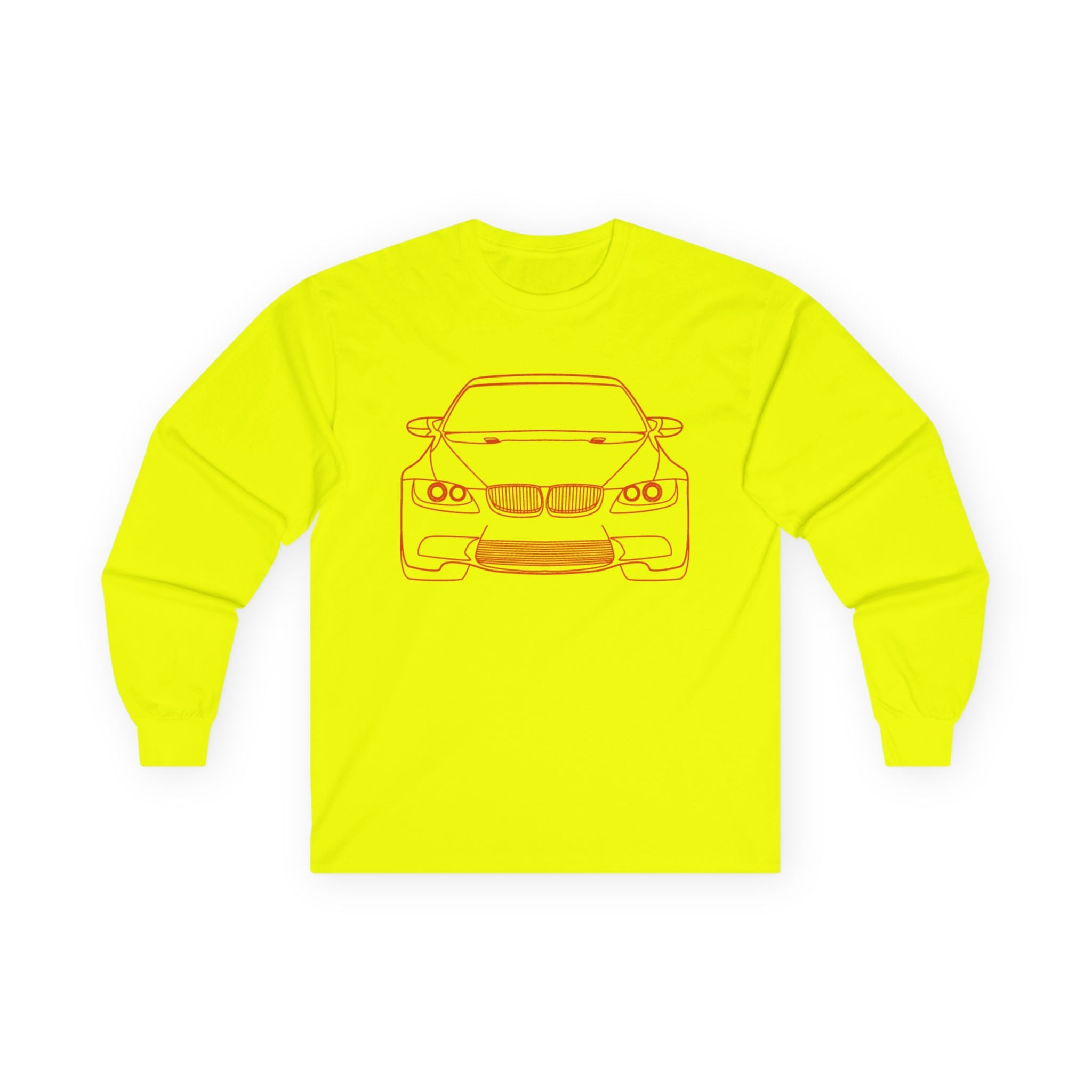 Car Enthusiast Long Sleeve Tee with Auto Graphics