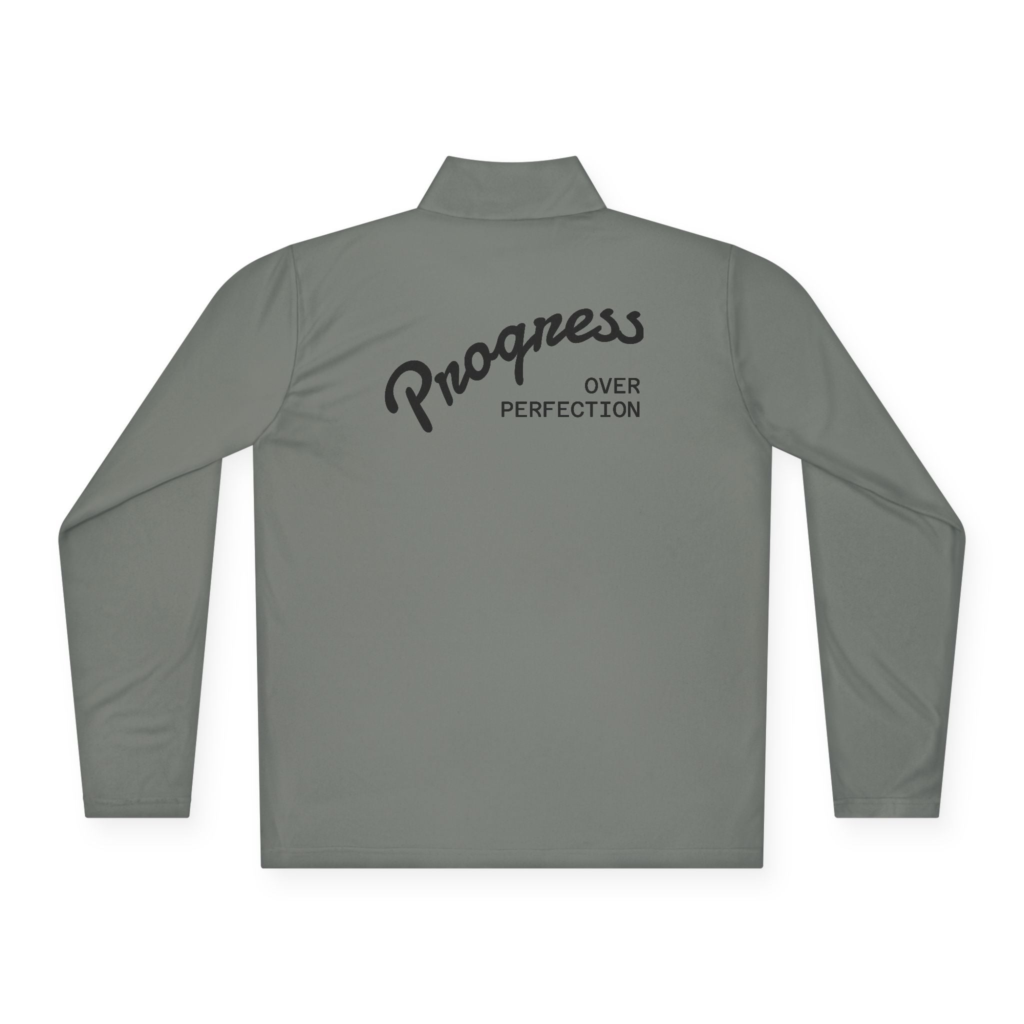 Motivational Unisex Quarter-Zip Pullover - Sarcasm & Progress Over Perfection