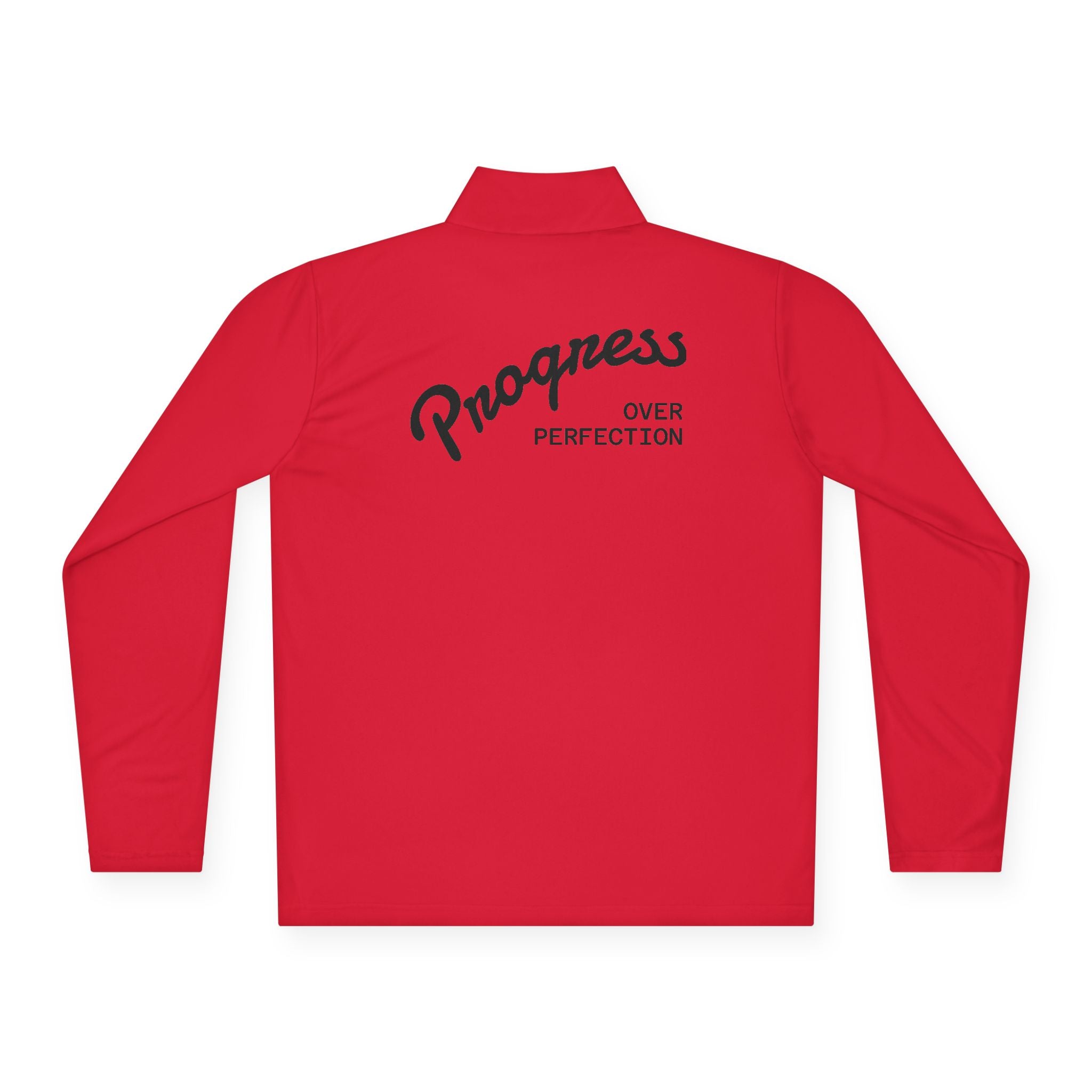 Motivational Unisex Quarter-Zip Pullover - Sarcasm & Progress Over Perfection